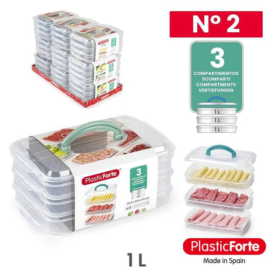 Portapranzo impilabile con manico n.2 SURT VRM