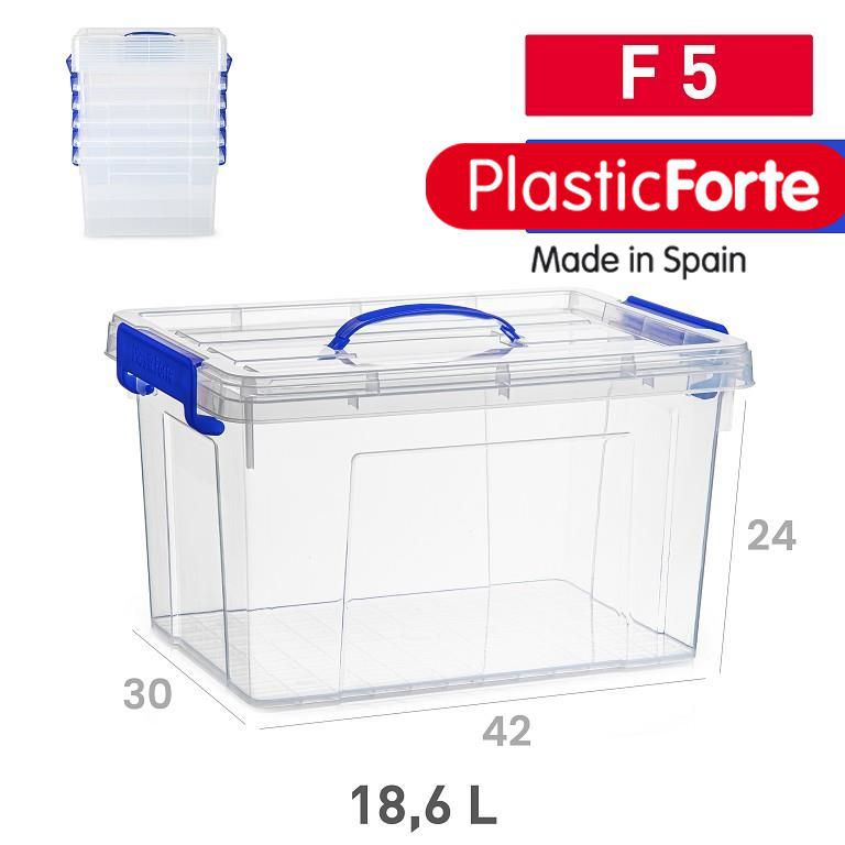 Scatola multiuso Forte F5 18,6 L TRASPARENTE
