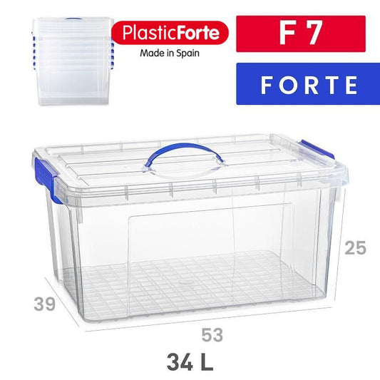 Scatola multiuso Forte F7 34 L TRASPARENTE