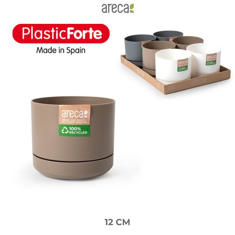 Vaso + piatto Botanic 12 cm Areca SURTIDO FUTURE