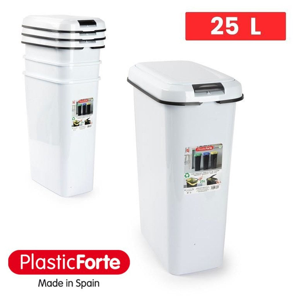 Secchio di riciclaggio 25 L BIANCO