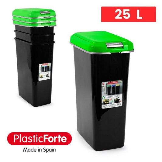 Secchio di riciclaggio 25 L VERDE PARCHIS