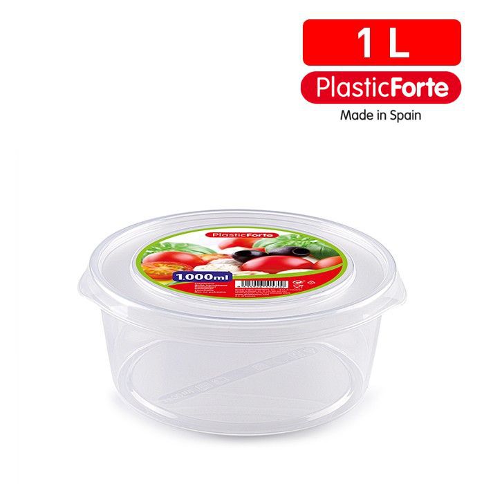 Contenitore BASIC tondo 1 L TRASPARENTE