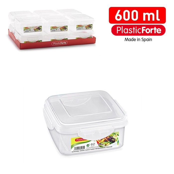 Contenitore CLICK quadrato 600 ml