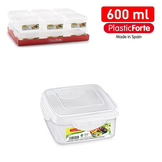 Contenitore CLICK quadrato 600 ml