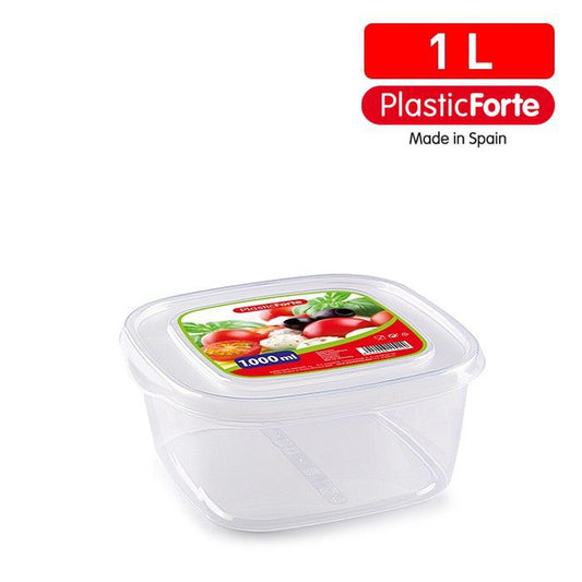 Contenitore BASIC quadrato 1 L TRASPARENTE