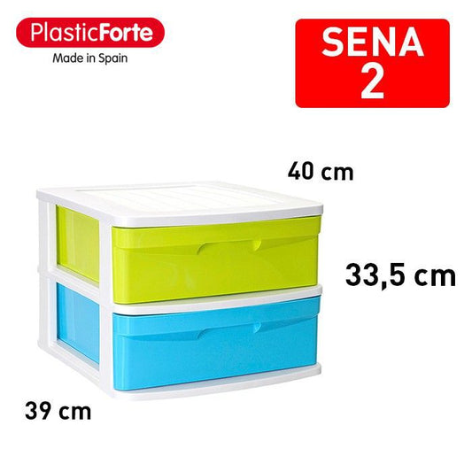 Cassettiera SENA 2 cassetti BIANCOLORE