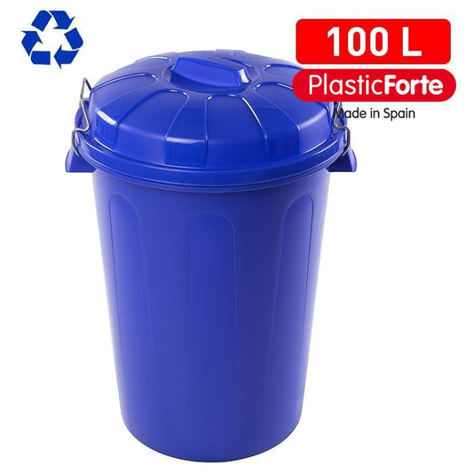 Bidone 100 L Blu Parchis