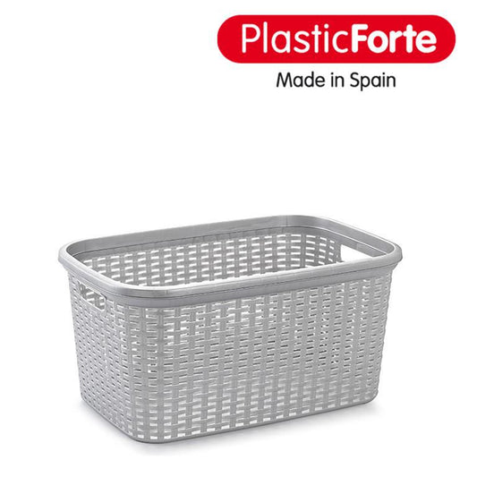 Cesto Biancheria Rattan 35 L 35,5x53,5 ARGENTO