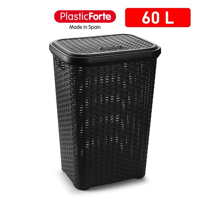Portabiancheria Rattan NERO