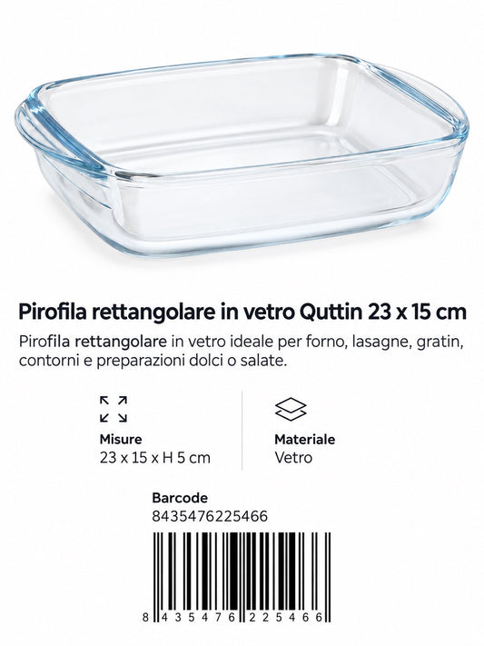 Quadrato Di Vetro Piatto 0.75L