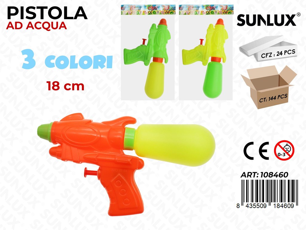 Pistola Ad Acqua Col. Ass. 18CM
