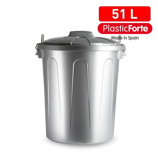 Bidone 51 L ARGENTO