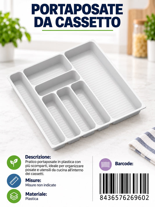 2960 Portaposate N3 45X45Cm Bianco