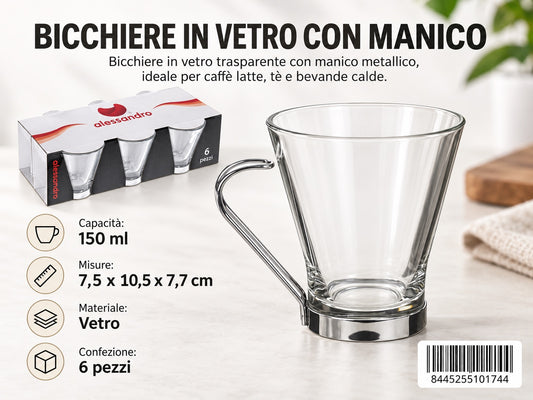 0 Tazzine Da Caffe/Latte 150Ml 6Pz