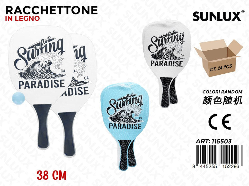Racchettone in Legno 1PAIO Ass. 38CM