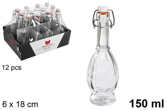 Bottiglia in Vetro con Tappo Meccannico 150 ml