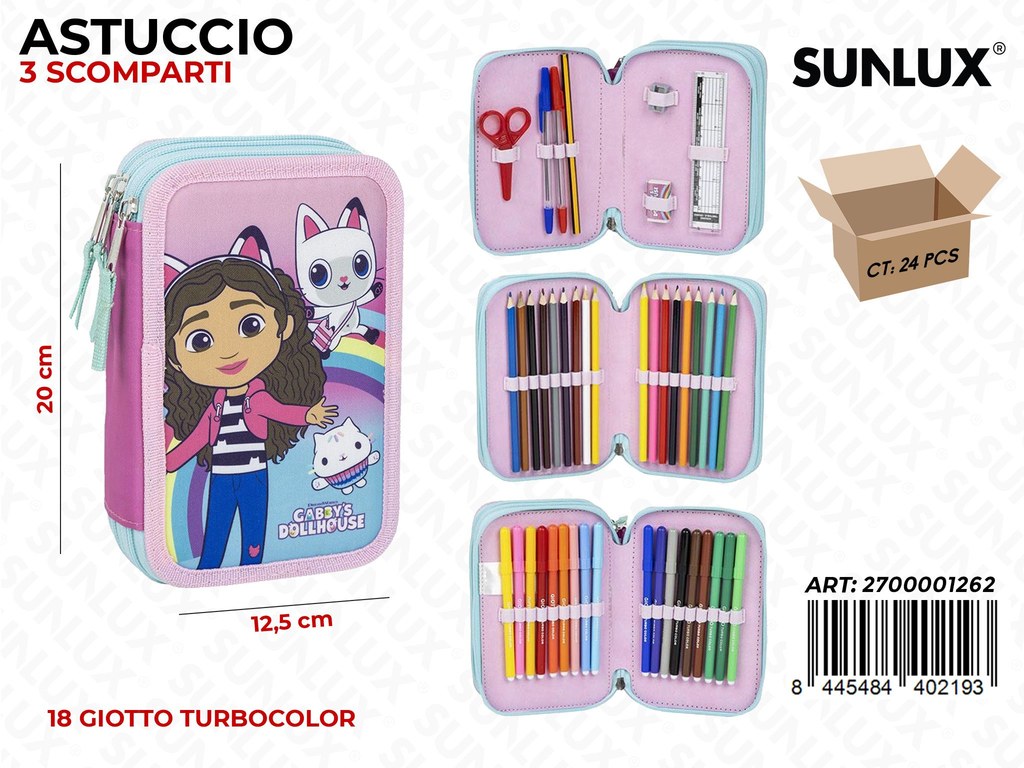 ASTUCCIO 3 ZIP GABBY GIOTTO TURBOCOLOR