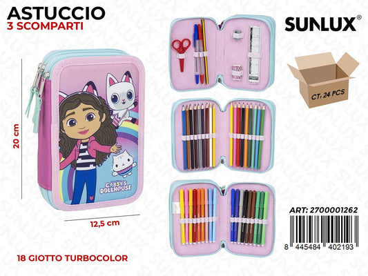 ASTUCCIO 3 ZIP GABBY GIOTTO TURBOCOLOR
