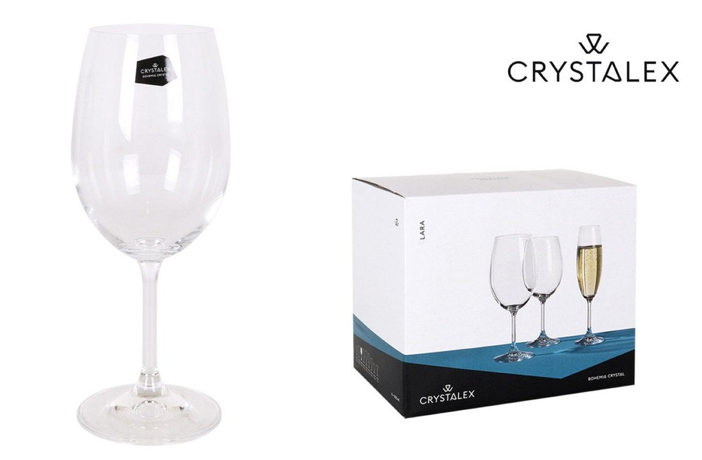 Lara 350cc Set 6 Vetro Cristallo Boemia