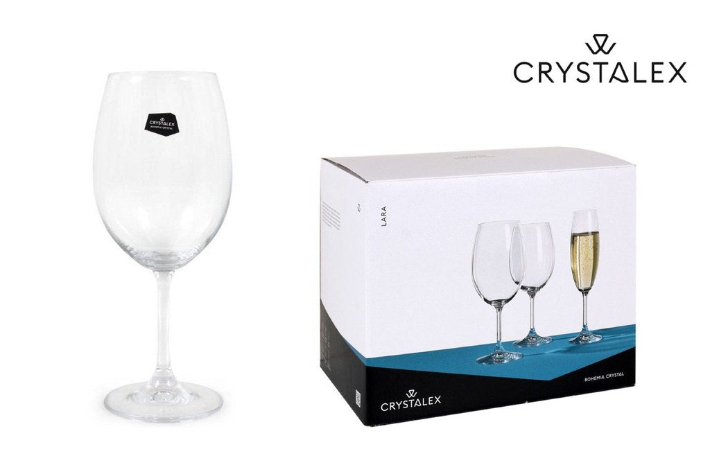 Lara 450cc Set 6 Vetro Cristallo Boemia