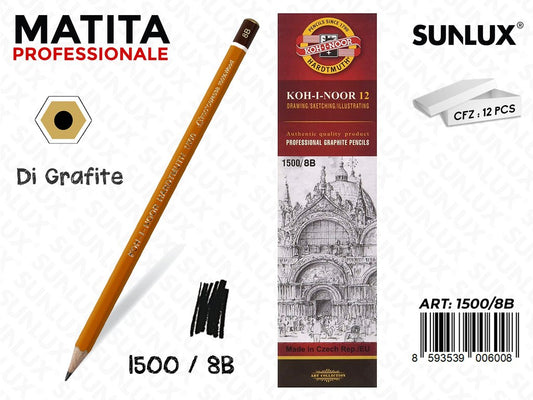 Matite Professionali di Grafite 8B