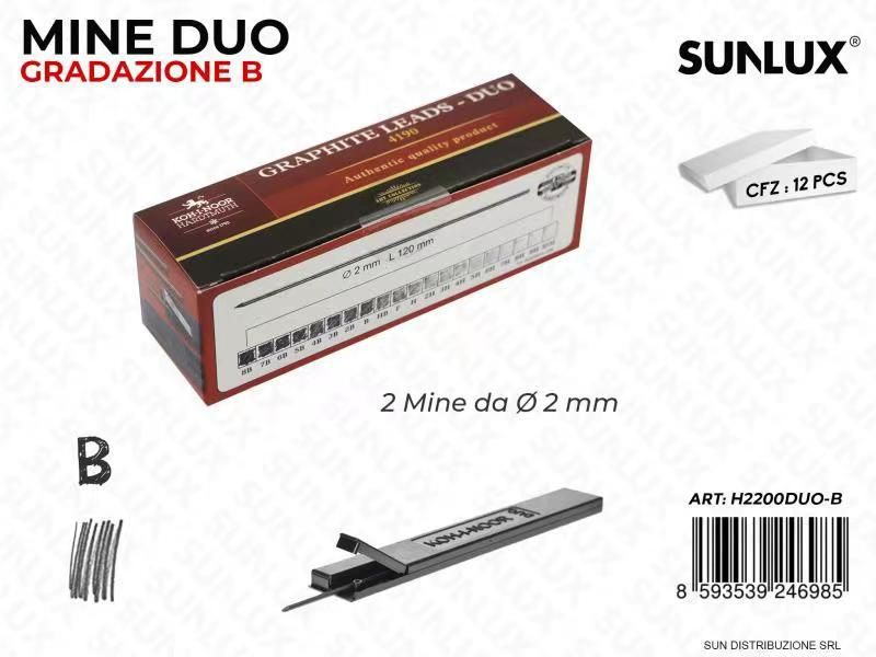 Astuccio 2 Mine Grad. H - D.2MM