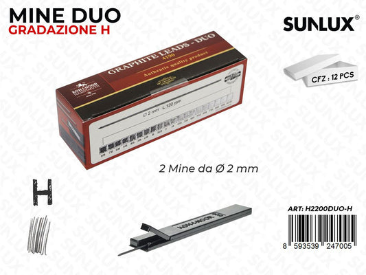 Astuccio 2 Mine Grad. H - D.2MM