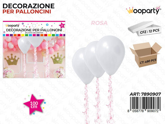 Dec. Palloncini Rosa 100CM