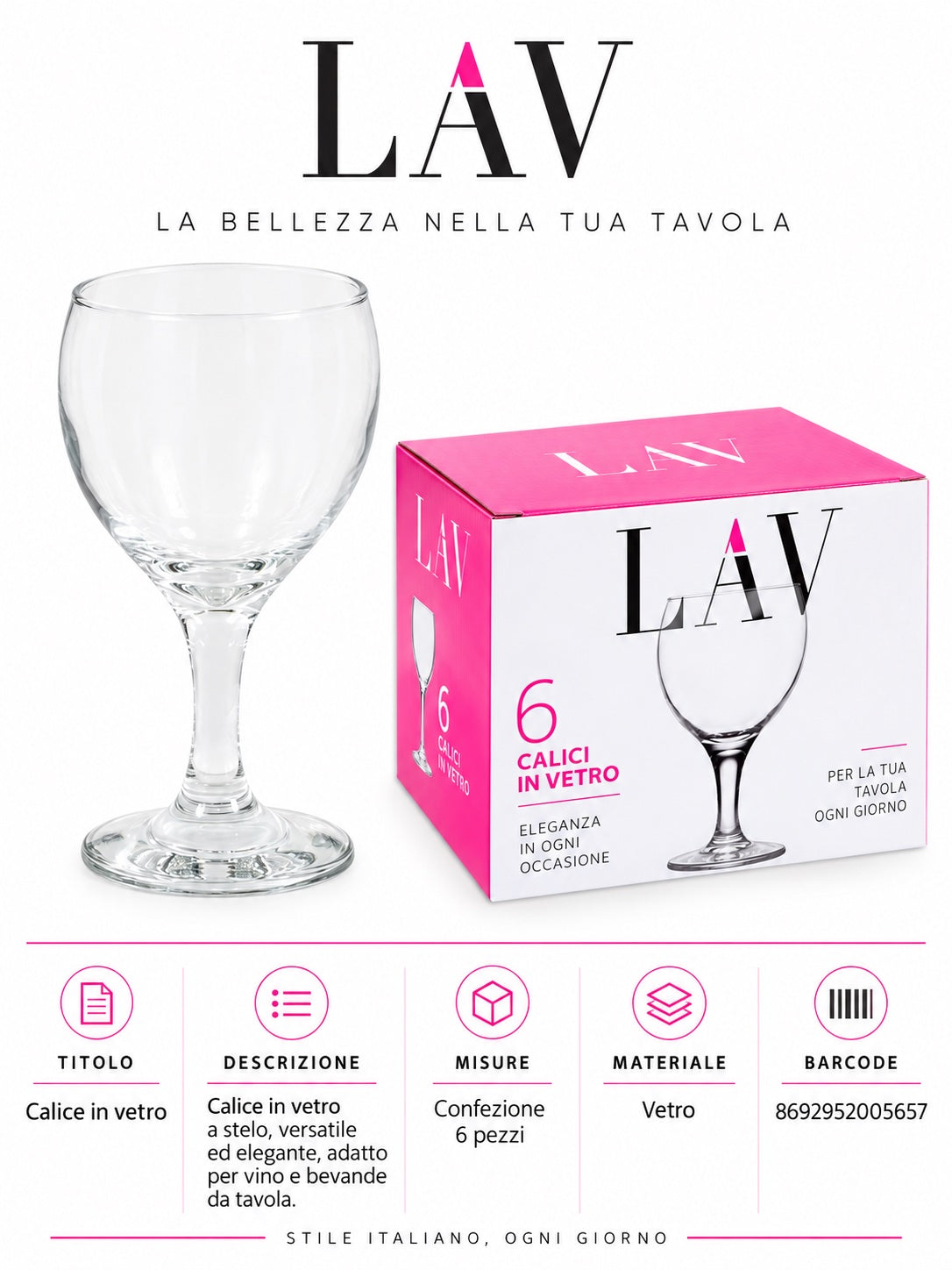 Gurallar Vino Bianco 6Pz 170Cc Mis521F