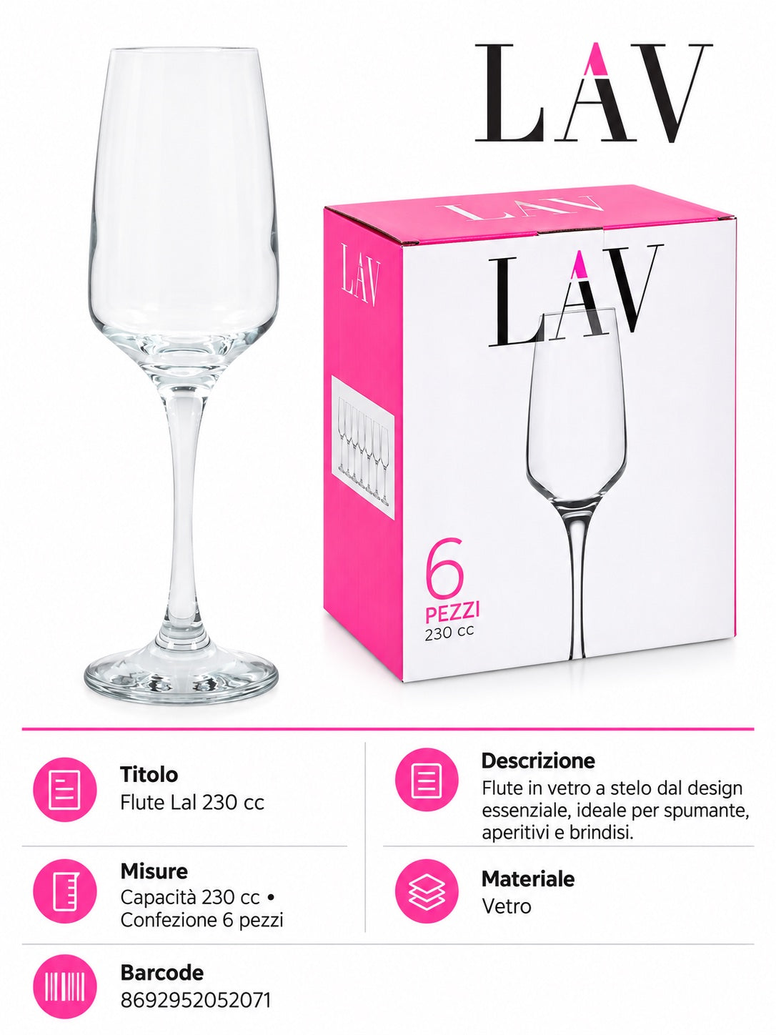 Lav-L 6Pz 230Cc Lal545F Champagne