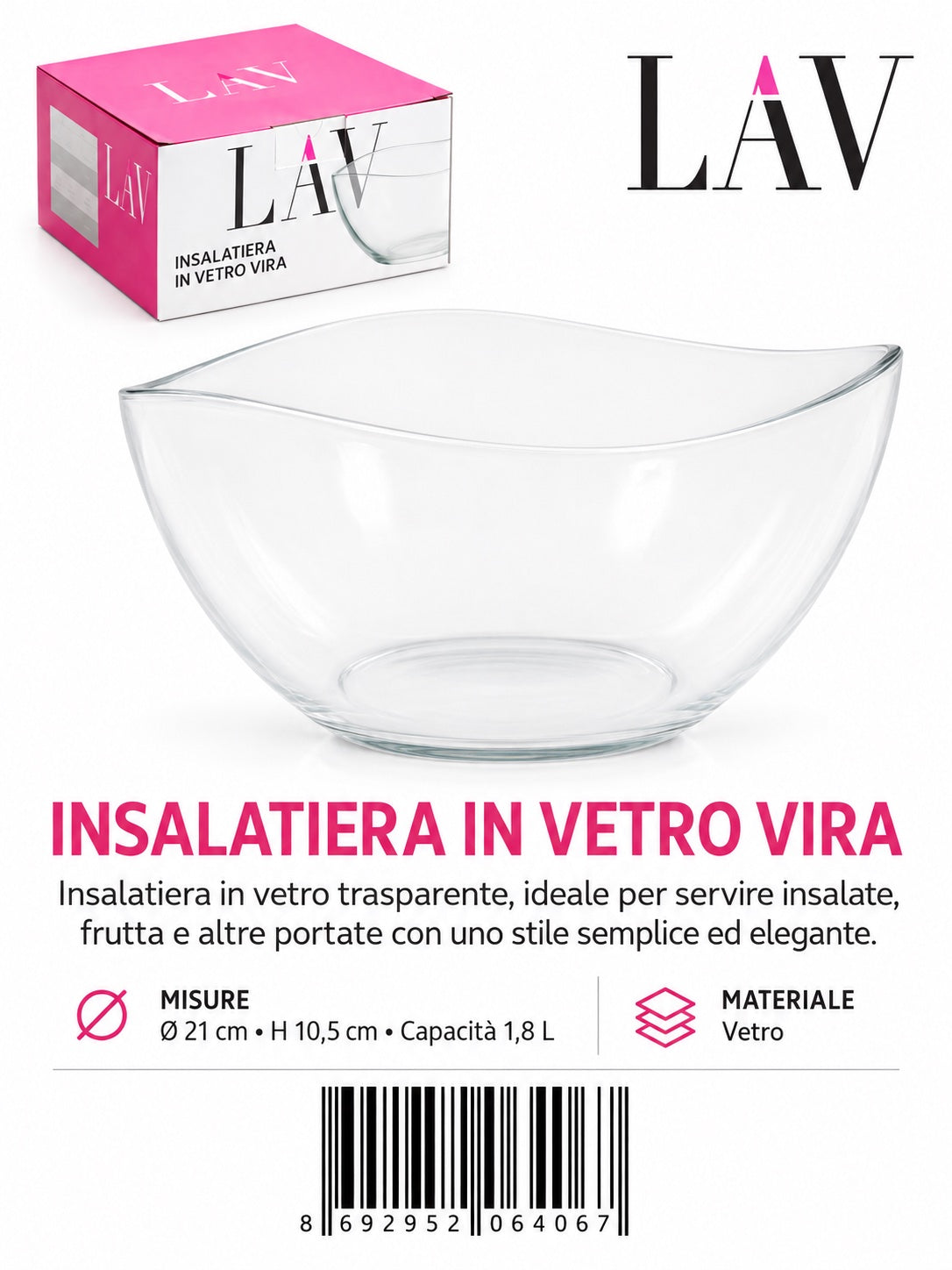 Ciotola Lav-Vira 1880Cc Vir291R6