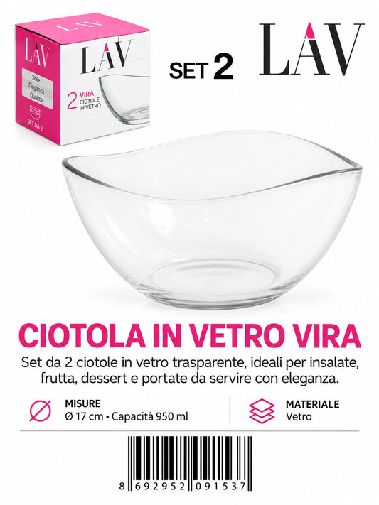 Ciotola Lav-Vira 0950Cc 2Pz Vir281N