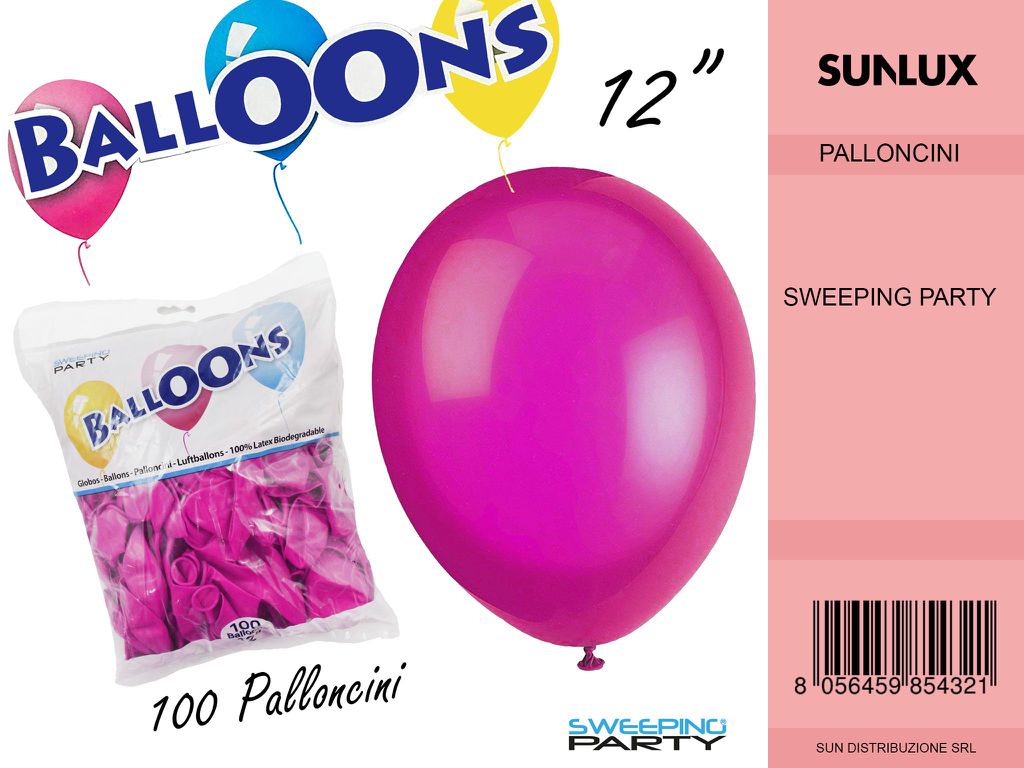 Palloncini Rosa 12 100PC