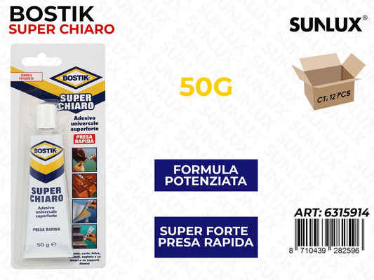 Bostik Adesivo Univers. Superchiaro 50G