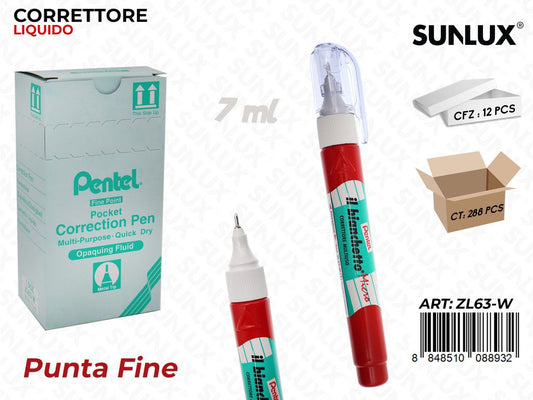 Correttore Liquido Pen P. Fine 7ML