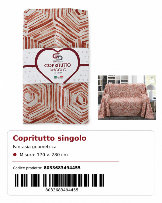 Copritutto 1P Stp 170 X 280 Cm Tuscany 52 Copritutto