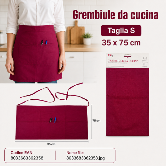Grembiule Da Cucina S 35*75Cm