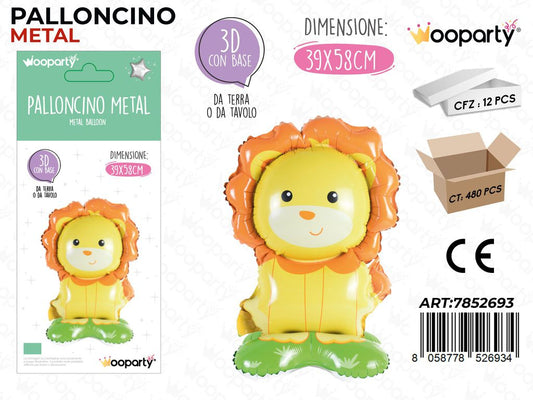 Wooparty Palloncino Metal 3D 39*58CM