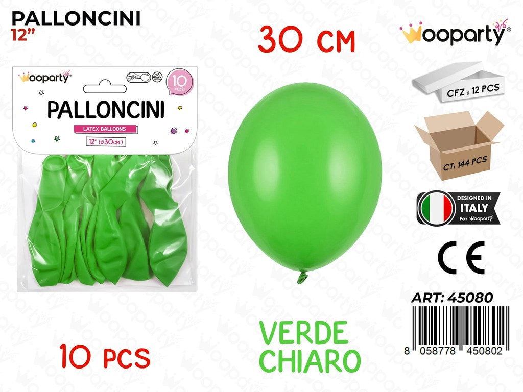 Palloncini Verde Chiaro 12 10PCS