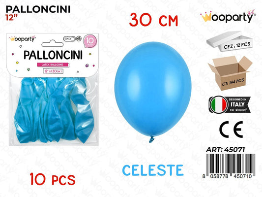 Palloncino Celeste 12 10PCS