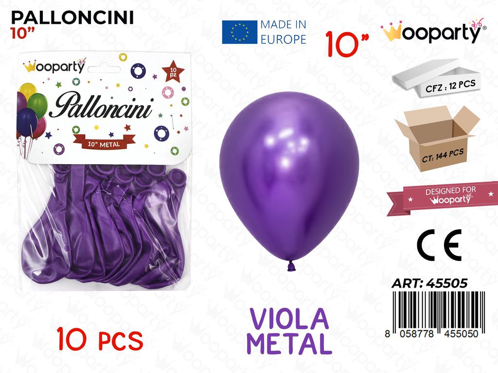 Palloncini Viola Metal 10 10PCS