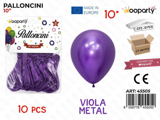 Palloncini Viola Metal 10 10PCS