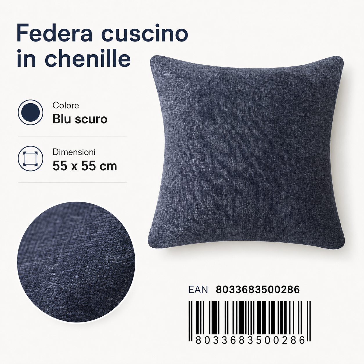 Federa Per Cuscino 55*55Cm