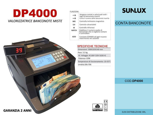 Valorizzatrice Banconote Miste DP4000