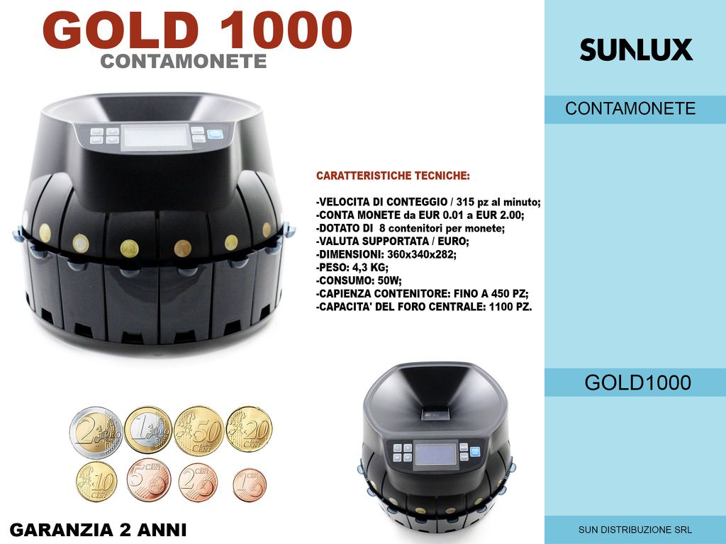 Conta Monete Automatico GOLD1000