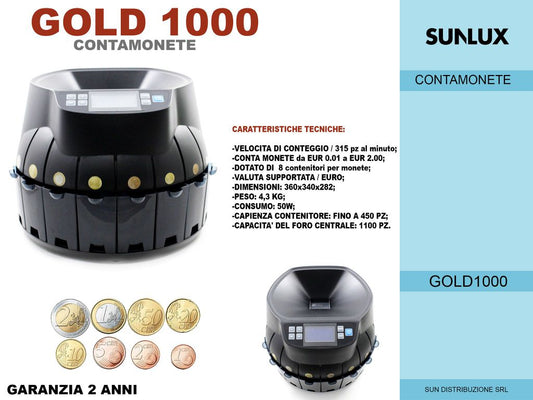 Conta Monete Automatico GOLD1000