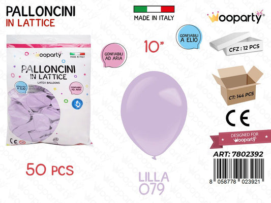 Wooparty Palloncini Lattice Lilla 10 50PCS