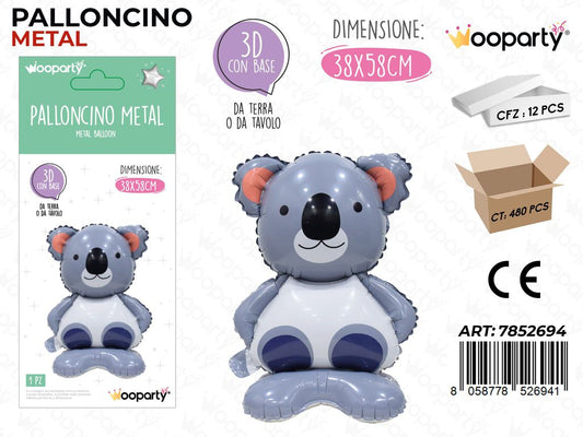 Wooparty Palloncino Metal 3D 38*58CM