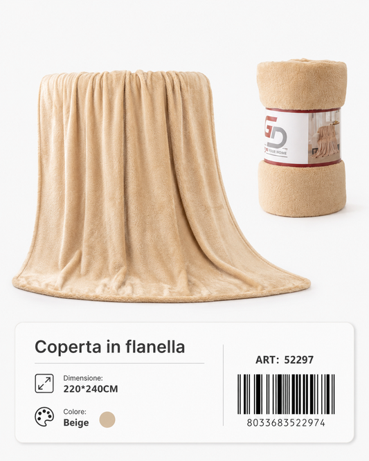 Plaid Coperta Singola 220*240Cm